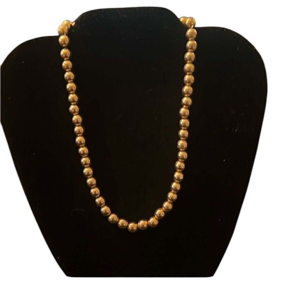 Park Lane vintage gold tone beaded necklace looks expensive EVC
